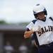 Saline first baseman Chelsea Leathers runs to first in the game against Allen Park on Saturday, June 8. Daniel Brenner I AnnArbor.com